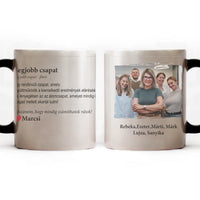 Legjobb csapat - ajándék munkatársnak fényképes feliratos bögre