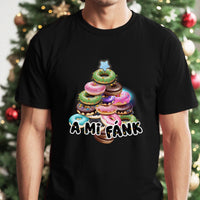 Vicces karácsonyi póló fánk mintával férfiaknak