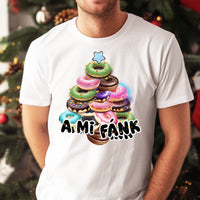 Vicces karácsonyi póló fánk mintával férfiaknak