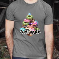 Vicces karácsonyi póló fánk mintával férfiaknak