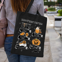 Halloweeni terveim mintás vászontáska