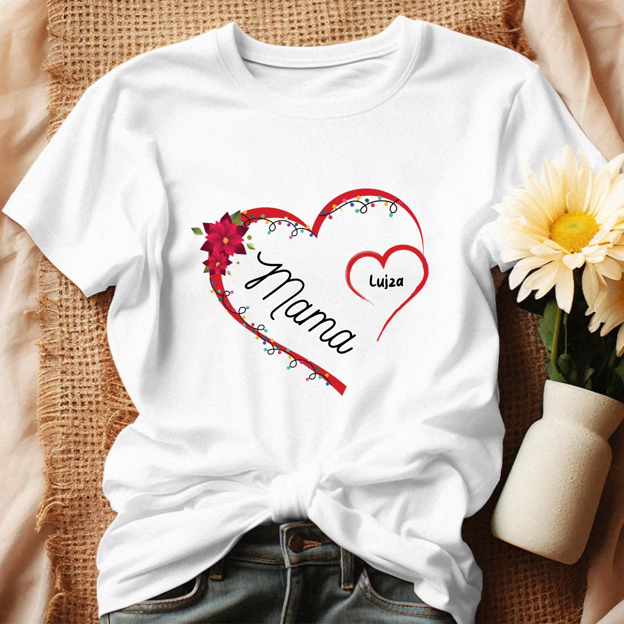 Karácsonyi póló női - szerkeszthető feliratos póló mamáknak