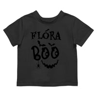 Egyedi halloweeni póló gyerekeknek - Boo feliratos póló névvel