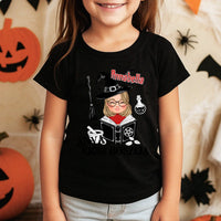 Egyedi halloweeni póló lányoknak - anya kicsi boszija
