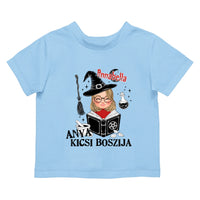 Egyedi halloweeni póló lányoknak - anya kicsi boszija