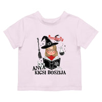Egyedi halloweeni póló lányoknak - anya kicsi boszija