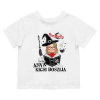 Egyedi halloweeni póló lányoknak - anya kicsi boszija