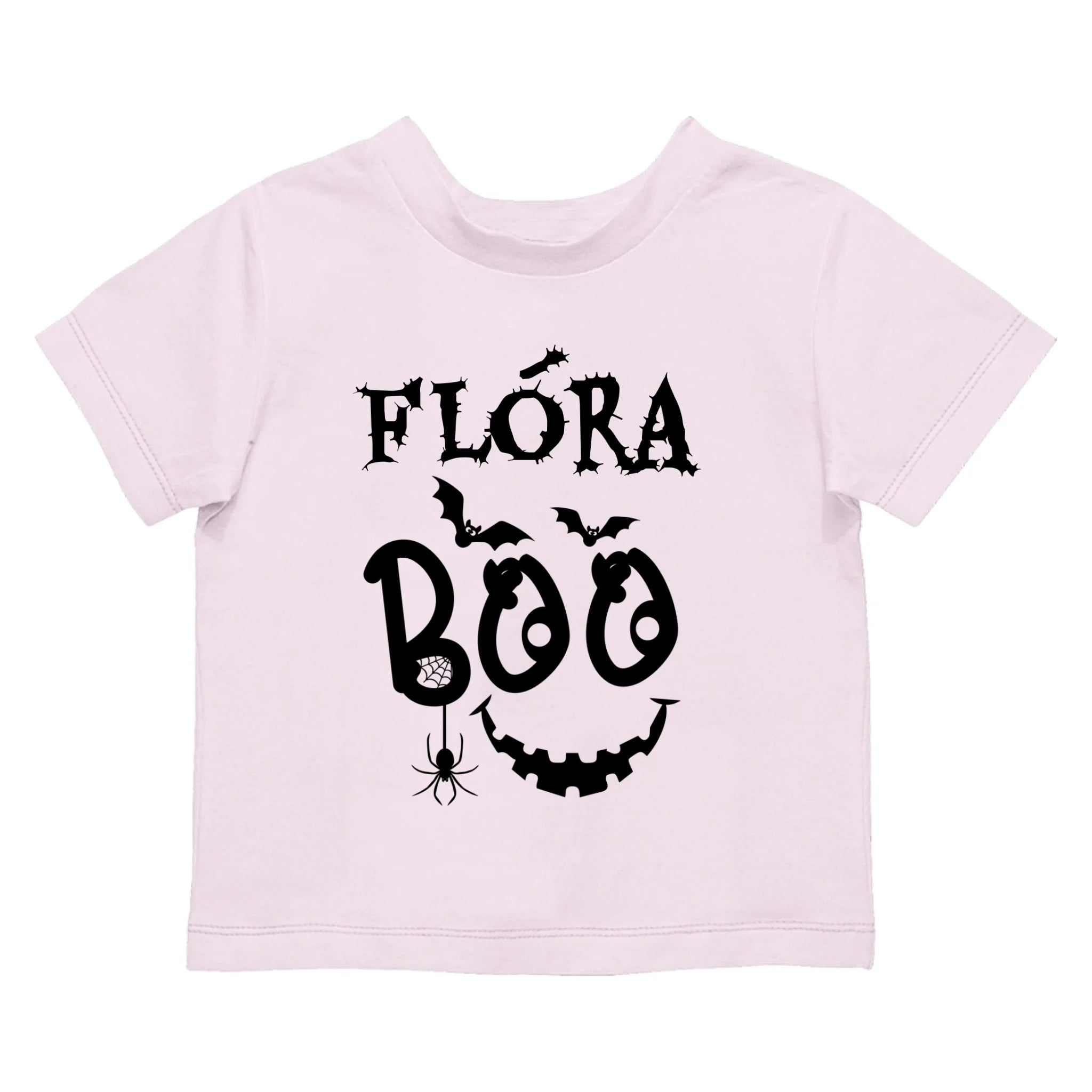 Egyedi halloweeni póló gyerekeknek - Boo feliratos póló névvel