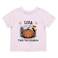 Egyedi neves halloweeni póló gyerekeknek - This the season