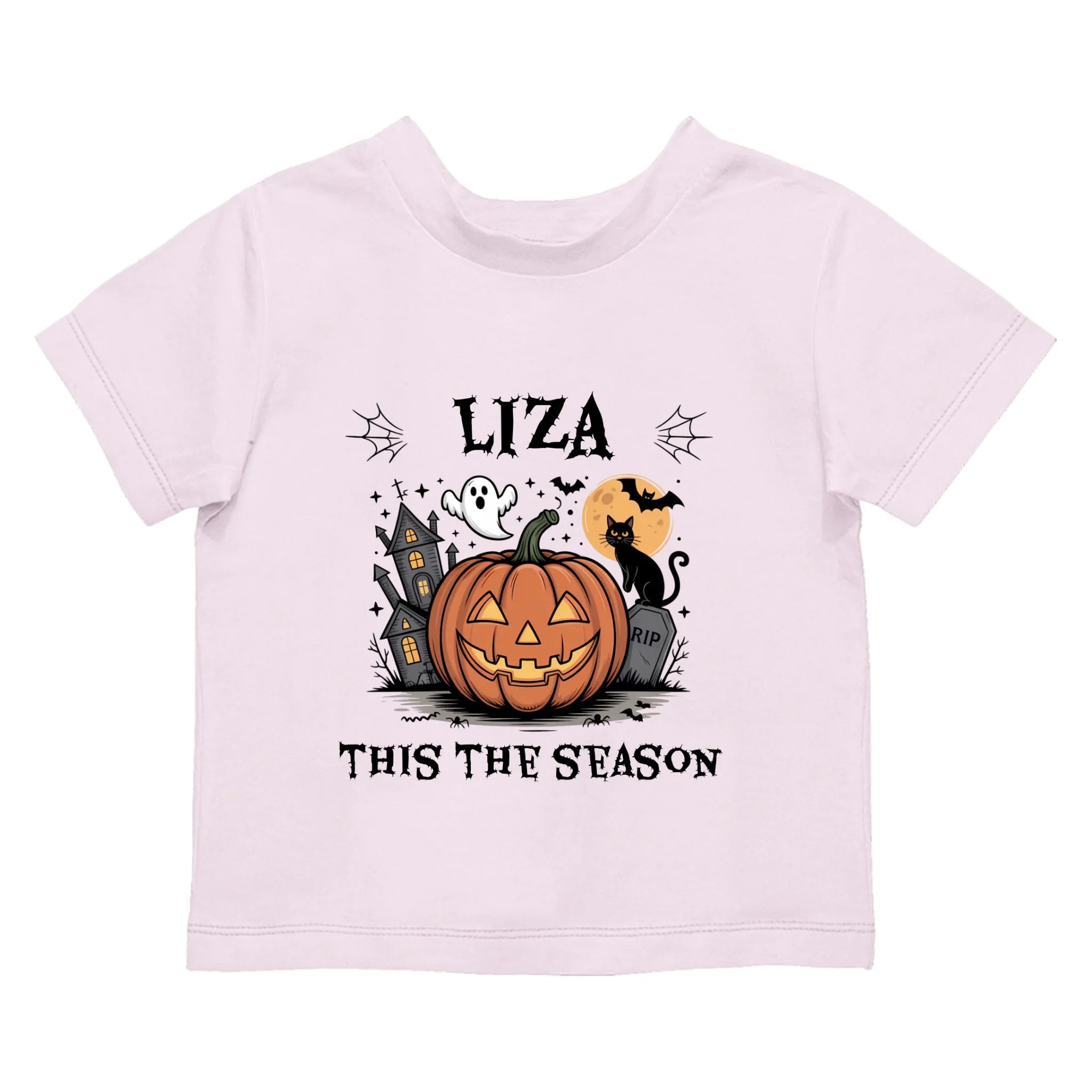 Egyedi neves halloweeni póló gyerekeknek - This the season