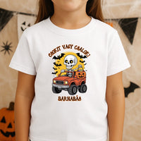 Csokit vagy csalok - halloweeni póló gyerekeknek csontváz mintával