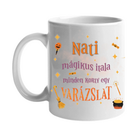 Varázsital halloween mintás bögre - egyedi képpel, névvel