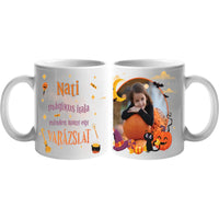 Varázsital halloween mintás bögre - egyedi képpel, névvel