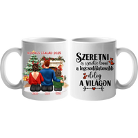 Karácsonyi ajándék bögre családoknak 1 gyerekes