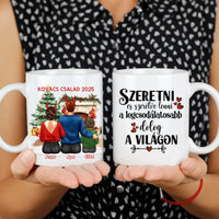 Karácsonyi ajándék bögre családoknak 1 gyerekes