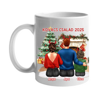 Karácsonyi ajándék bögre családoknak 1 gyerekes