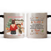 Karácsonyi kutyás bögre lányoknak