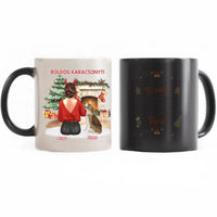 Karácsonyi kutyás bögre lányoknak