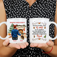 Karácsonyi kutyás bögre fiúknak