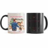 Karácsonyi kutyás bögre fiúknak