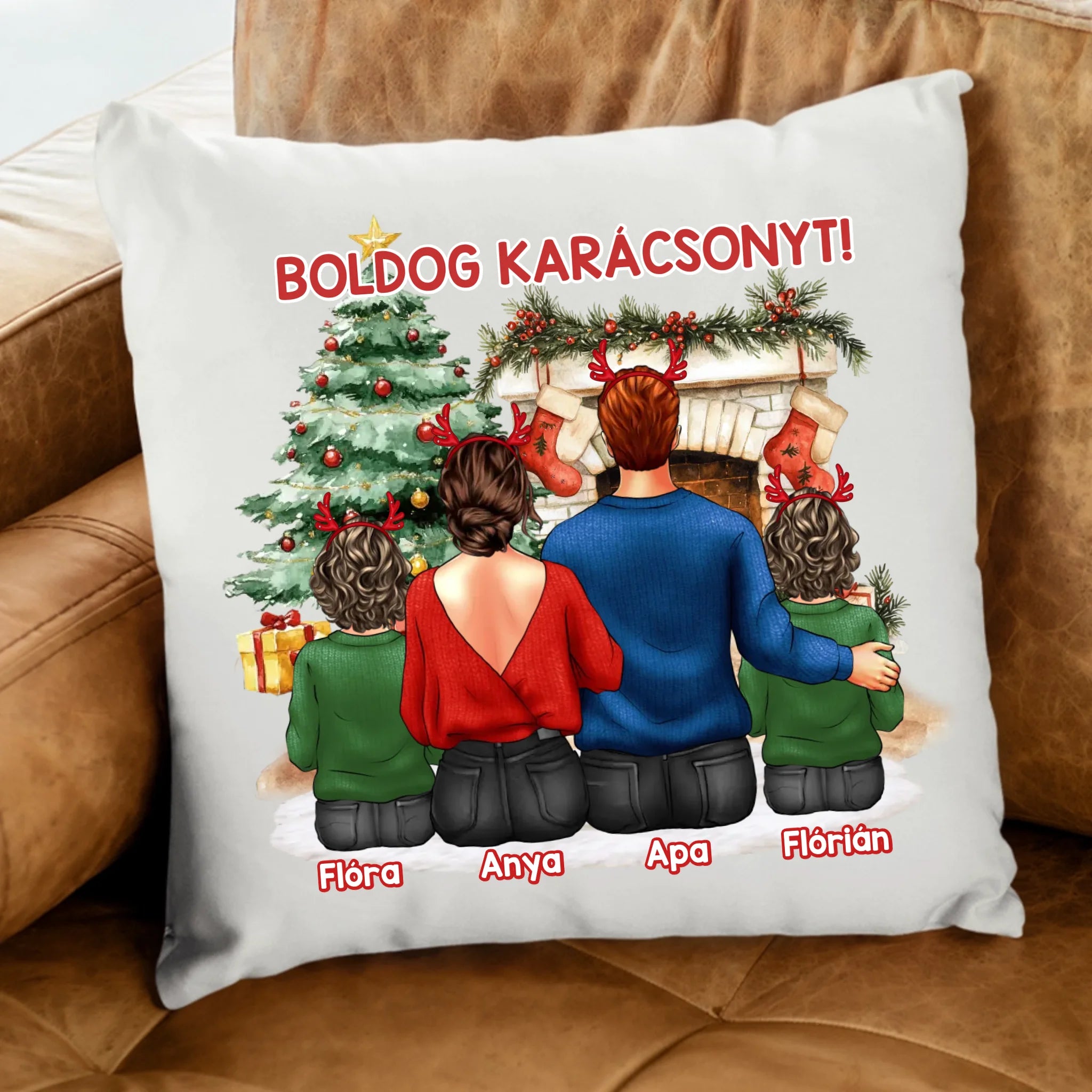 Karácsonyi Családi Párna