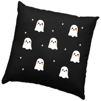 Halloweeni fekete díszpárna választható mintával