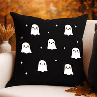 Halloweeni fekete díszpárna választható mintával