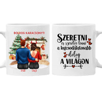 Karácsonyi ajándék bögre pároknak