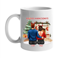 Karácsonyi ajándék bögre pároknak