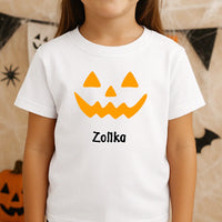 Halloweeni gyerek póló szerkeszthető mintával és egyedi névvel