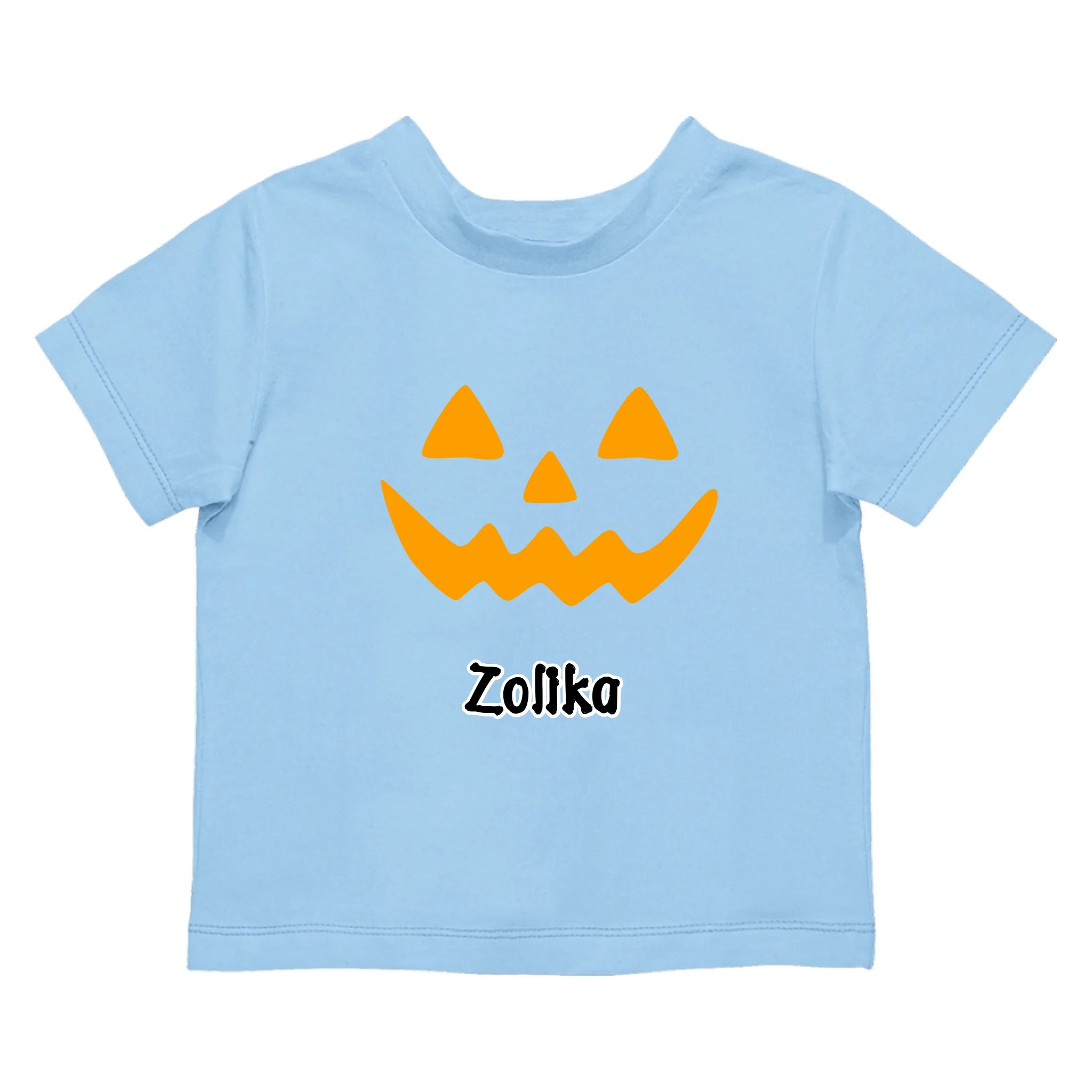 Halloweeni gyerek póló szerkeszthető mintával és egyedi névvel