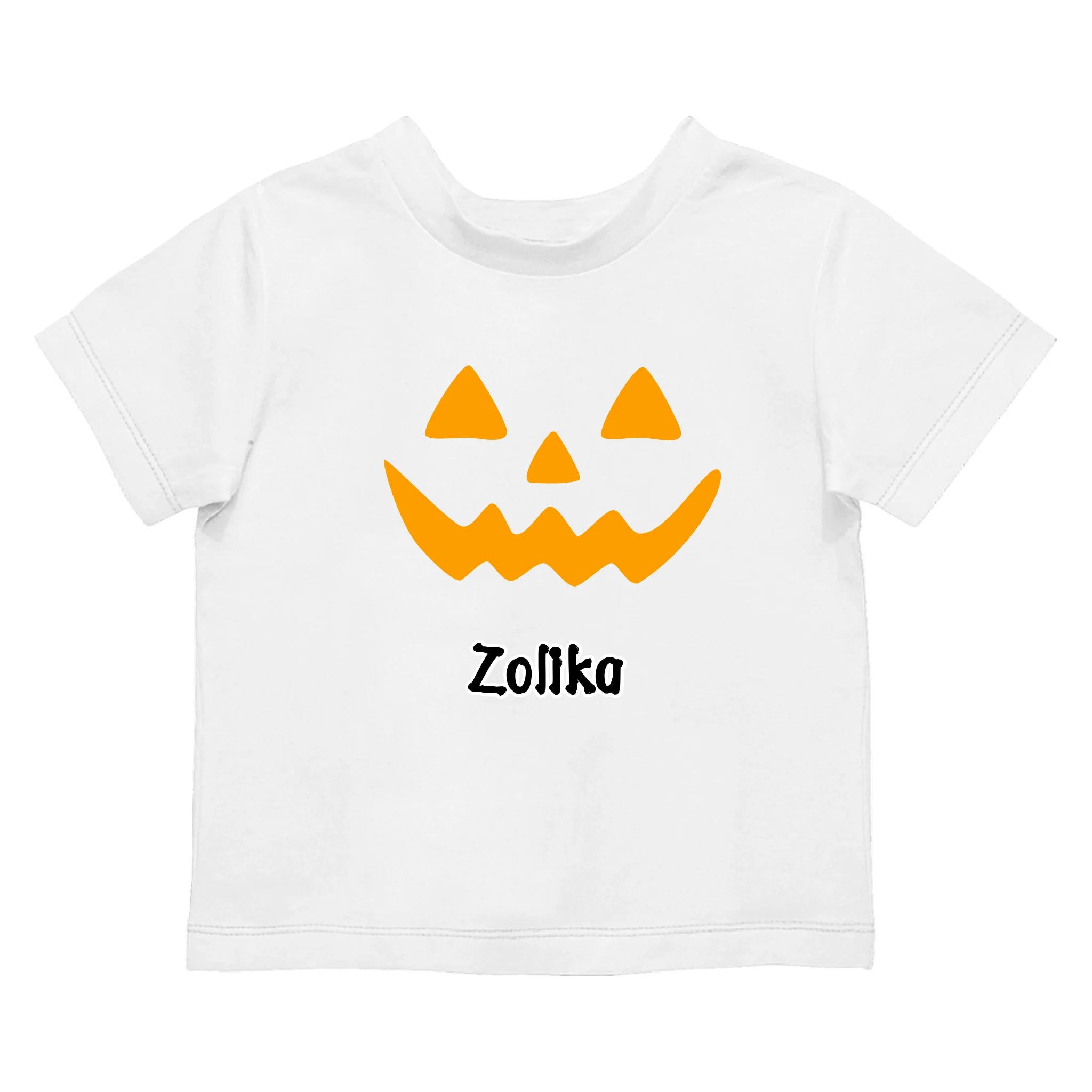 Halloweeni gyerek póló szerkeszthető mintával és egyedi névvel