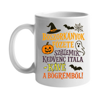 Egyedi egy képes halloweeni bögre felirattal