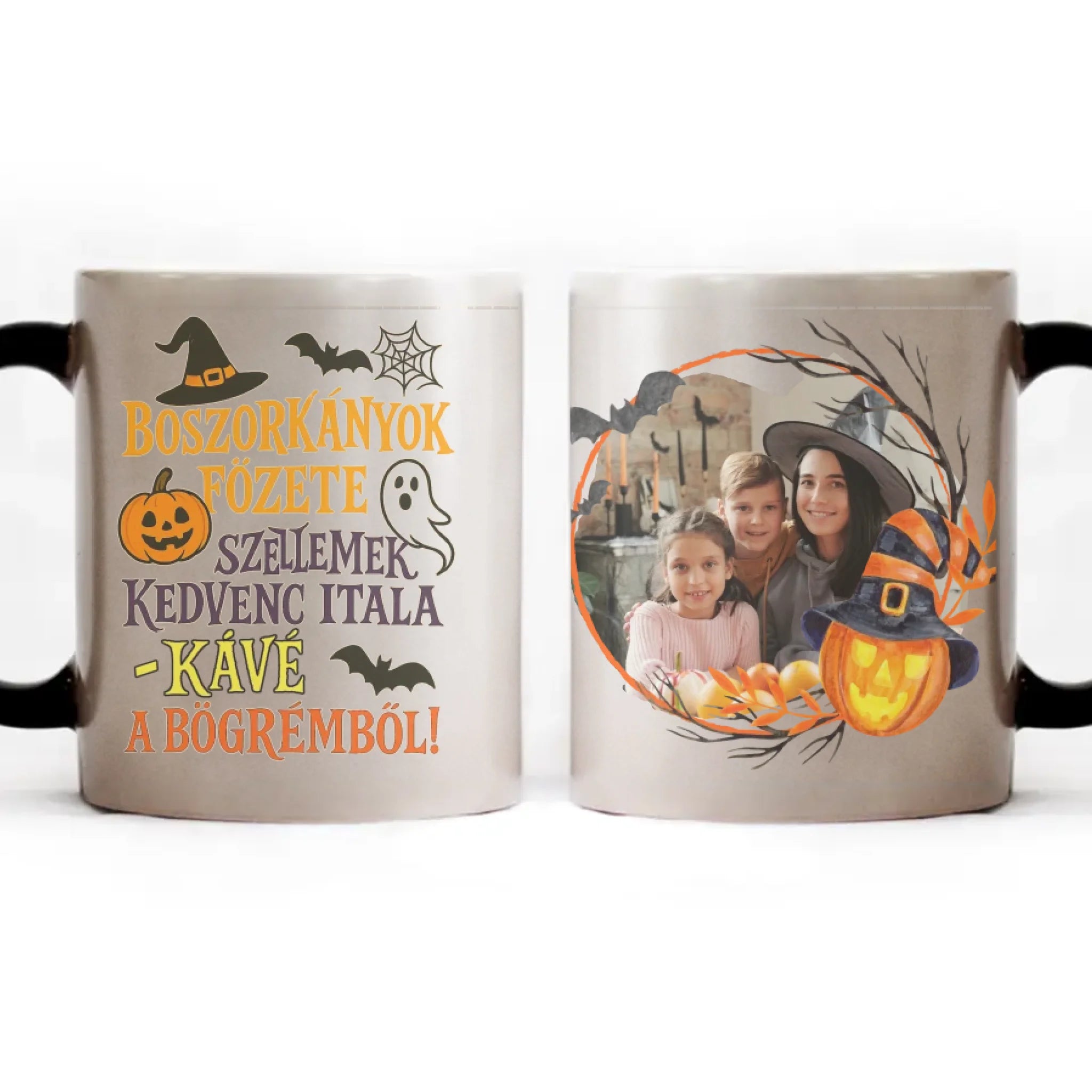 Egyedi egy képes halloweeni bögre felirattal