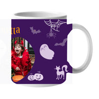 Két képes egyedi neves halloweeni bögre