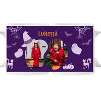 Két képes egyedi neves halloweeni bögre