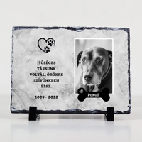Hűséges társunk voltál házi kedvencek megemlékezős gránitlap