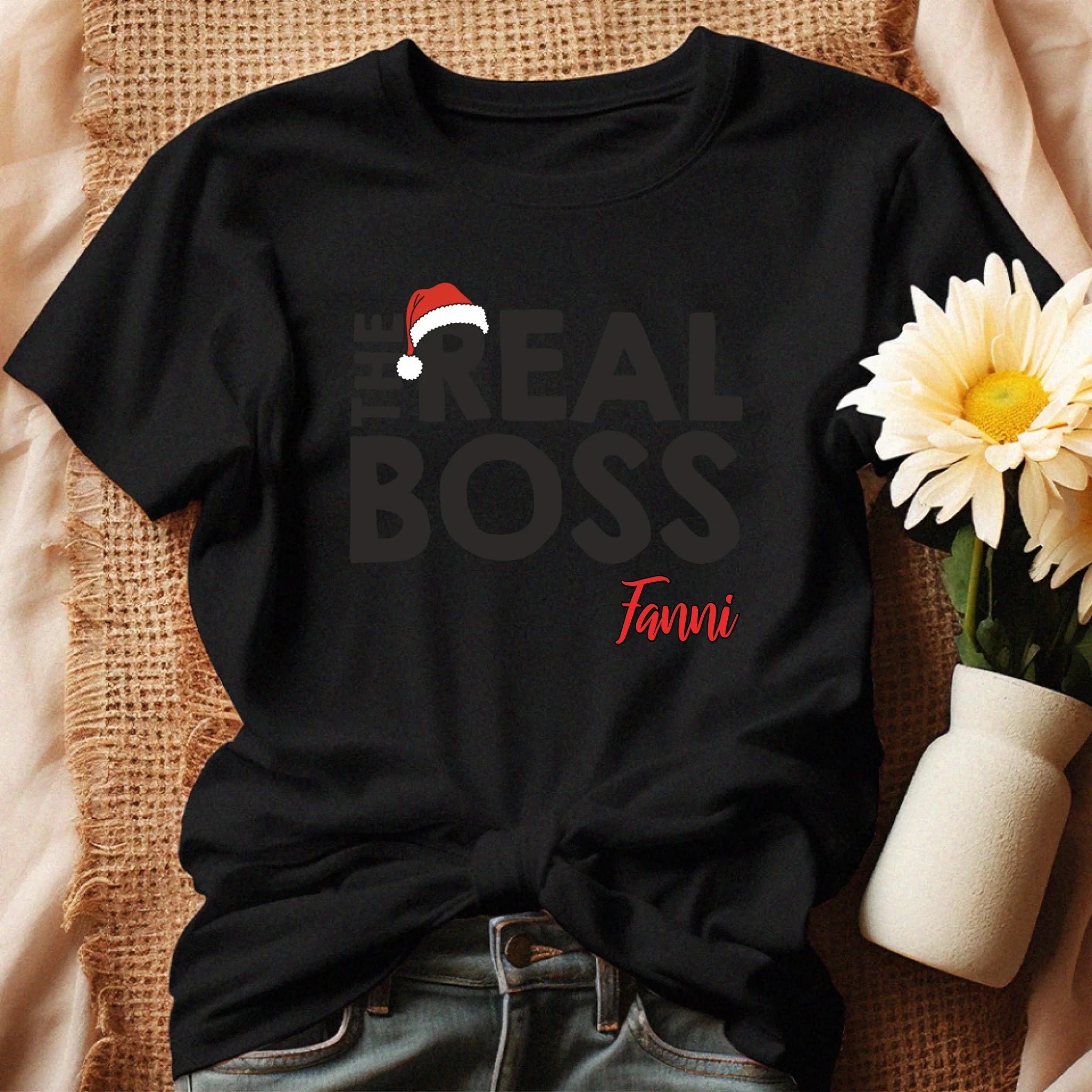 The real boss karácsonyi póló nőknek