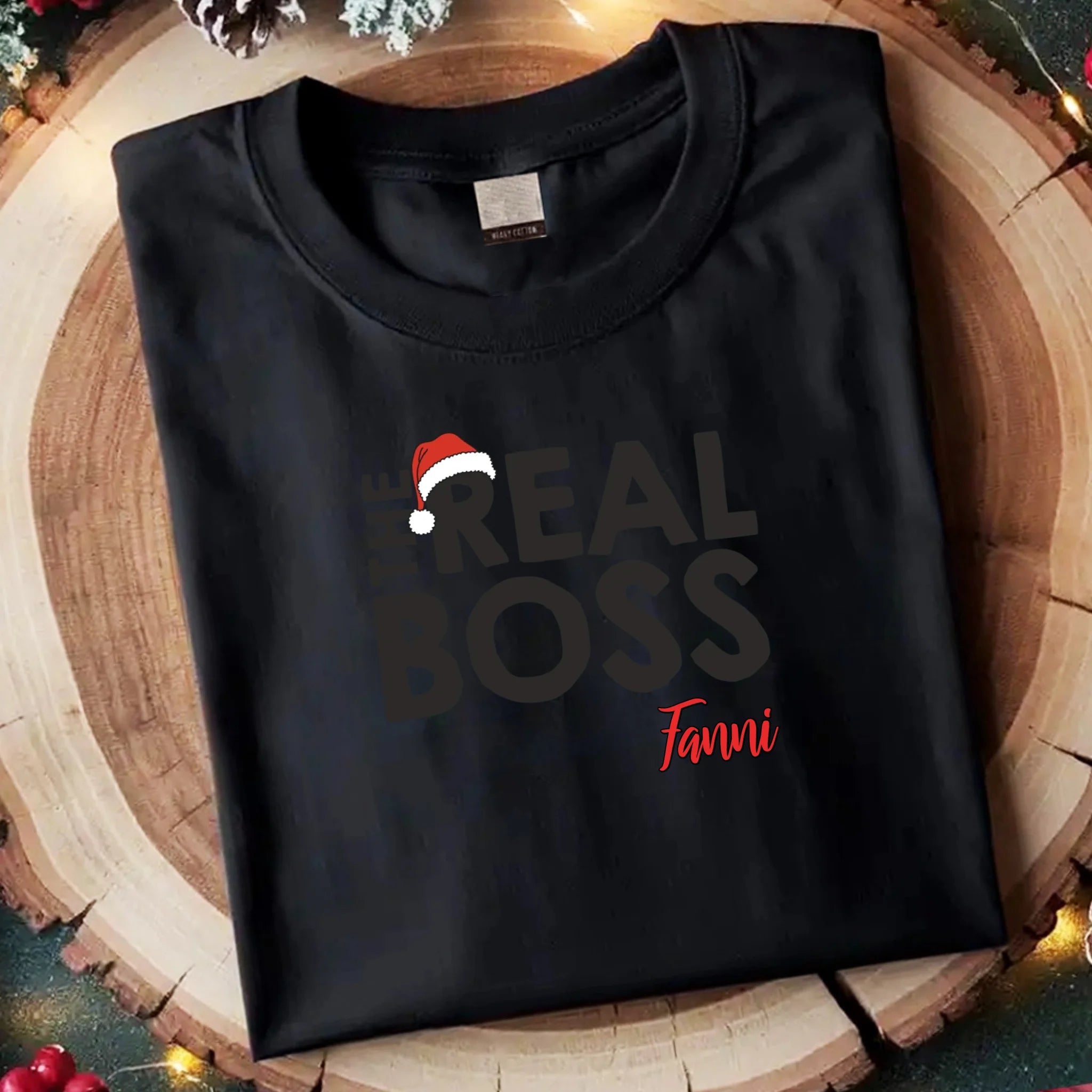 The real boss karácsonyi póló nőknek
