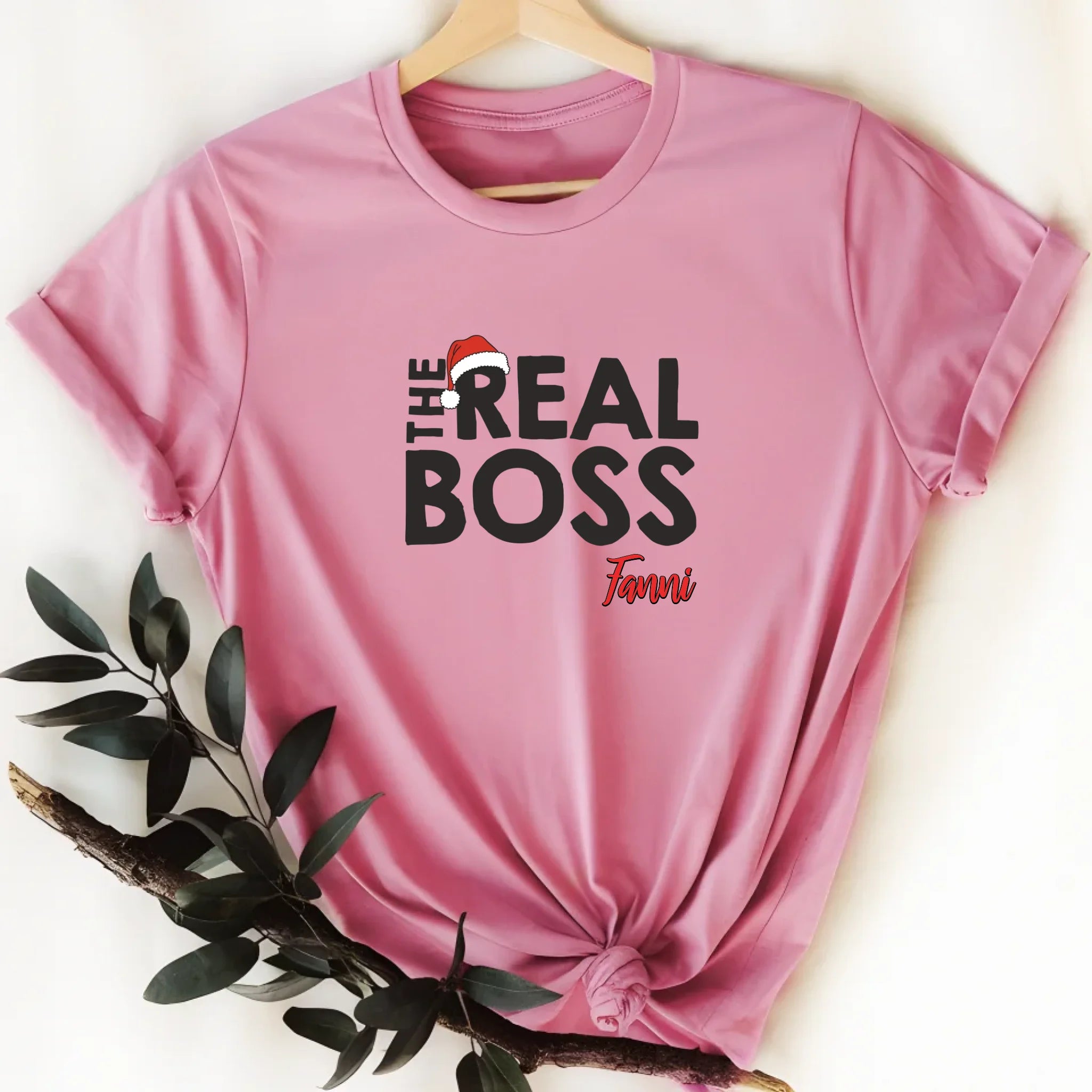 The real boss karácsonyi póló nőknek