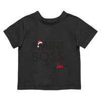 The Mini Boss karácsonyi gyerek póló névvel