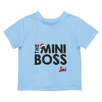 The Mini Boss karácsonyi gyerek póló névvel