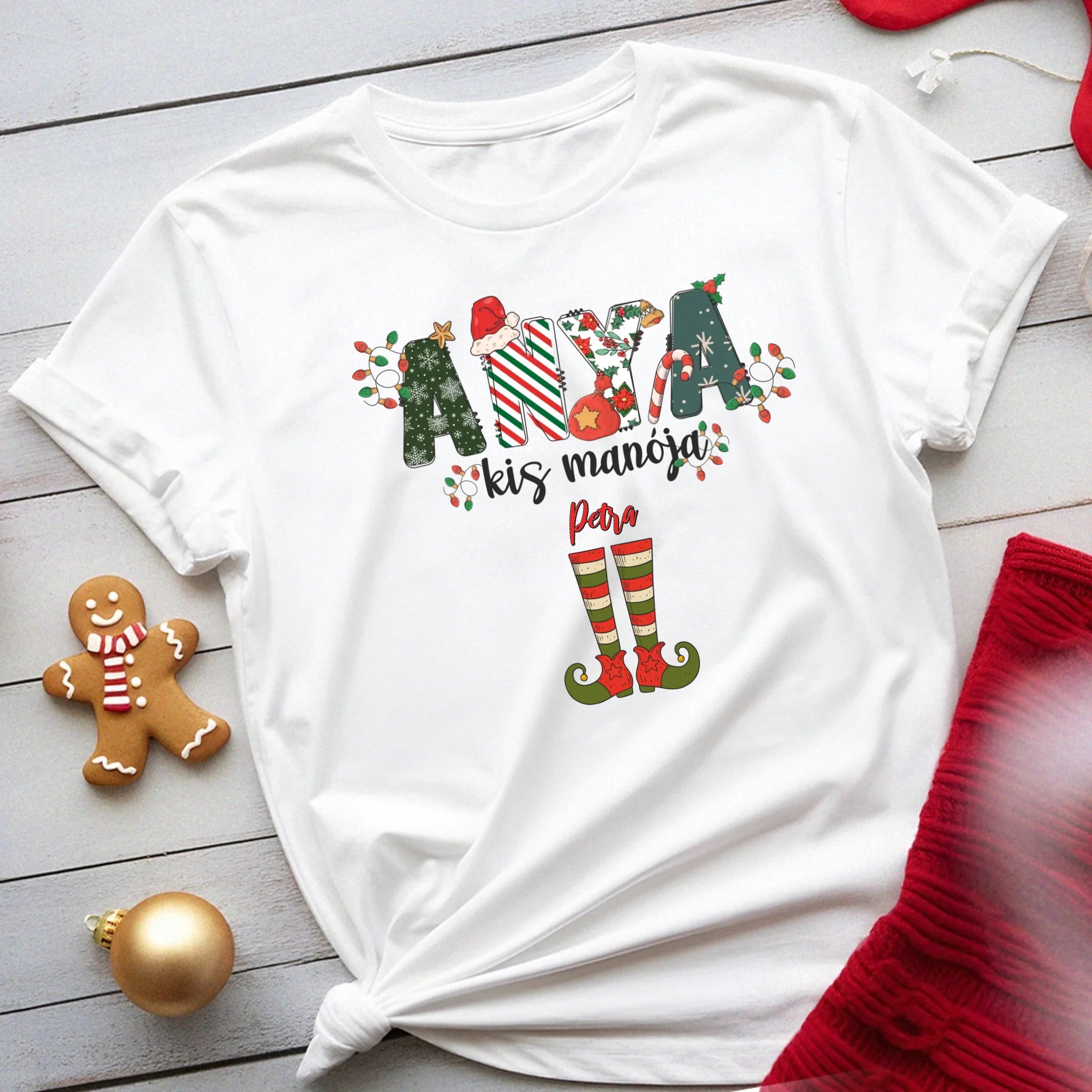 Anya karácsonyi manói női póló anyáknak