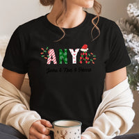 Karácsonyi Anya feliratos női póló nevekkel