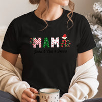 Karácsonyi Mama feliratos női póló nevekkel