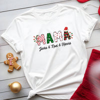 Karácsonyi Mama feliratos női póló nevekkel