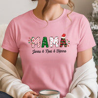 Karácsonyi Mama feliratos női póló nevekkel