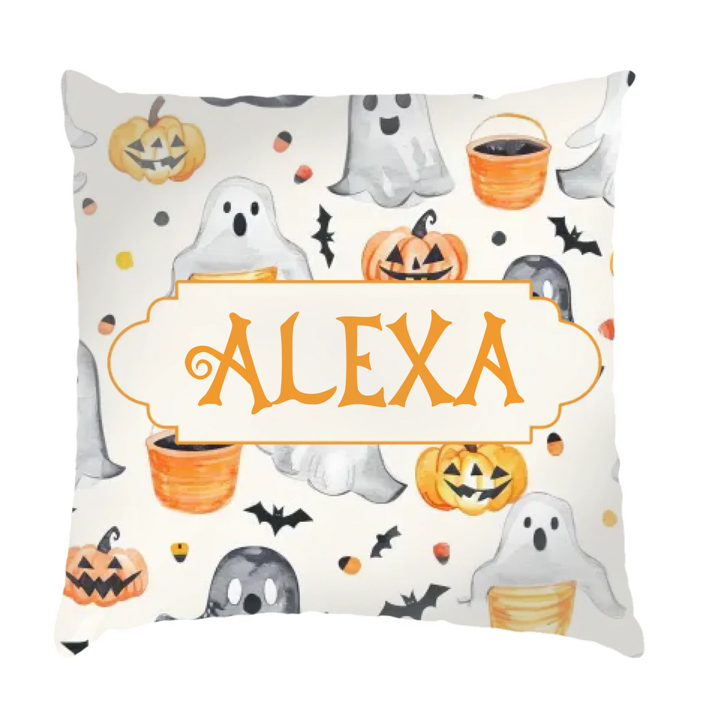 Halloween mintás fullprint párna - egyedi névvel