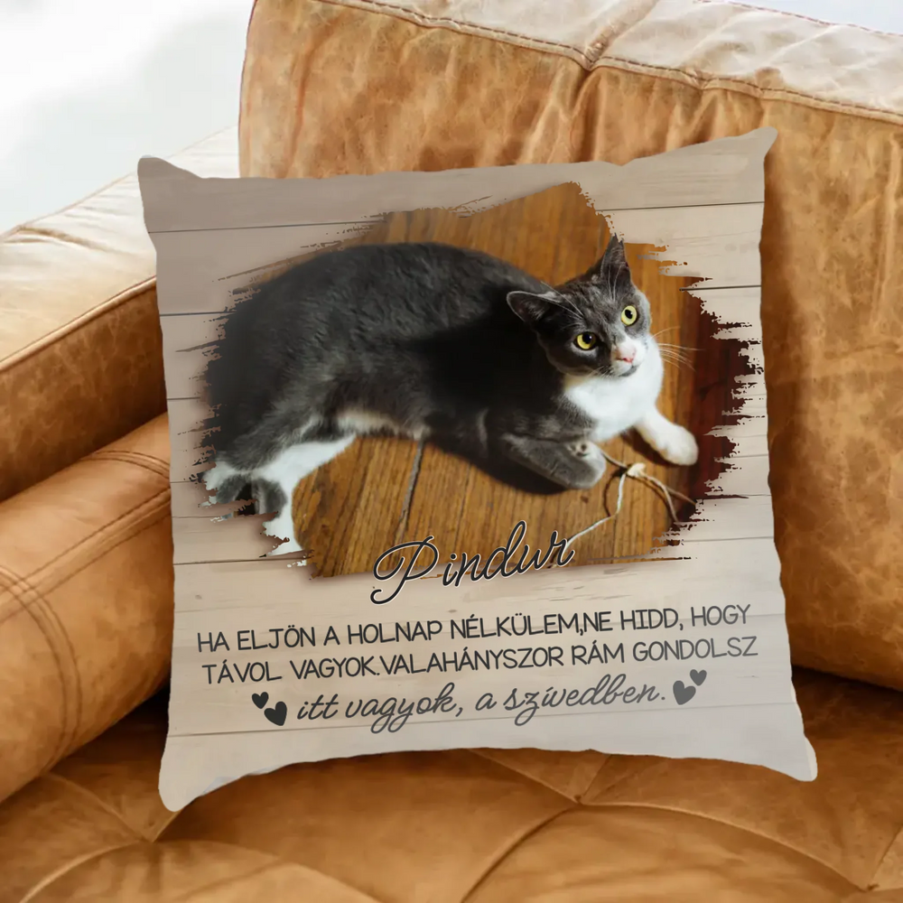 Emlékpárna kedvenced fotójával – ha eljön a holnap