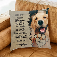 Emlékpárna házi kedvenceknek saját fotóval